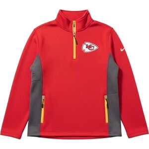 Kansas City Chiefs Adult Large NFL Team Apparel Quarter-Zip Jacket Fleece Lining